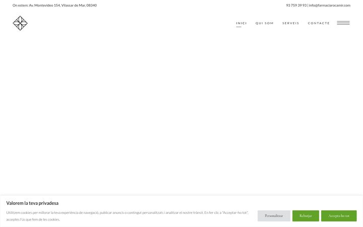 Screenshot of farmaciarocamir.com