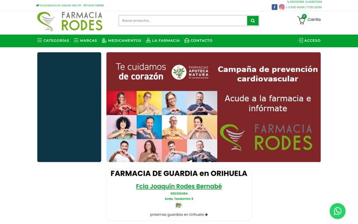 Screenshot του farmaciarodes.es