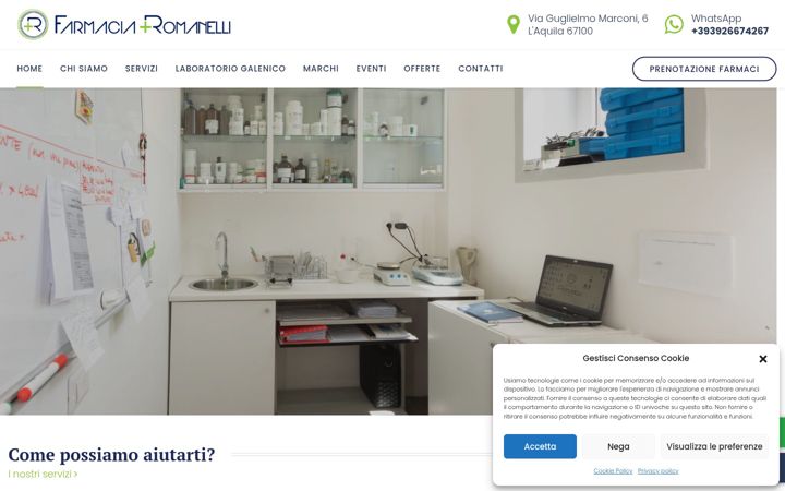 Zrzut ekranu farmaciaromanelli.it