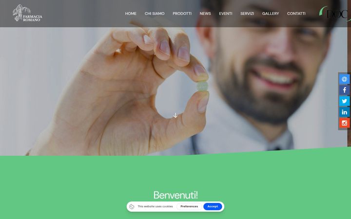 Screenshot of farmaciaromanopaularo.it