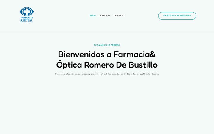 Screenshot του farmaciaromerobustillo.es