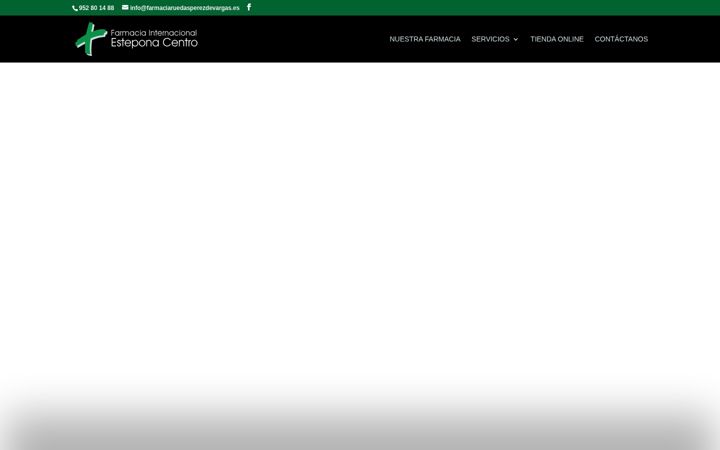 Screenshot του farmaciaruedasperezdevargas.es