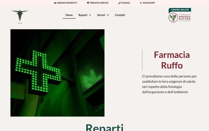 Zrzut ekranu farmaciaruffo.it