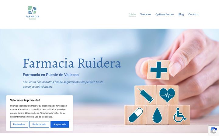 Screenshot του farmaciaruidera.es