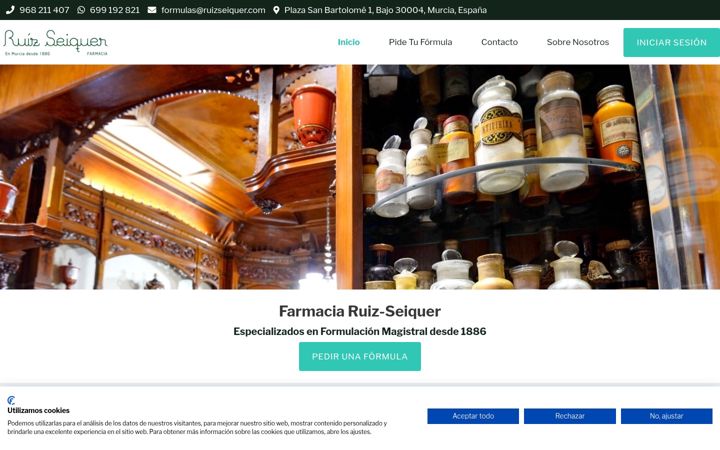 Screenshot of farmaciaruizseiquer.com