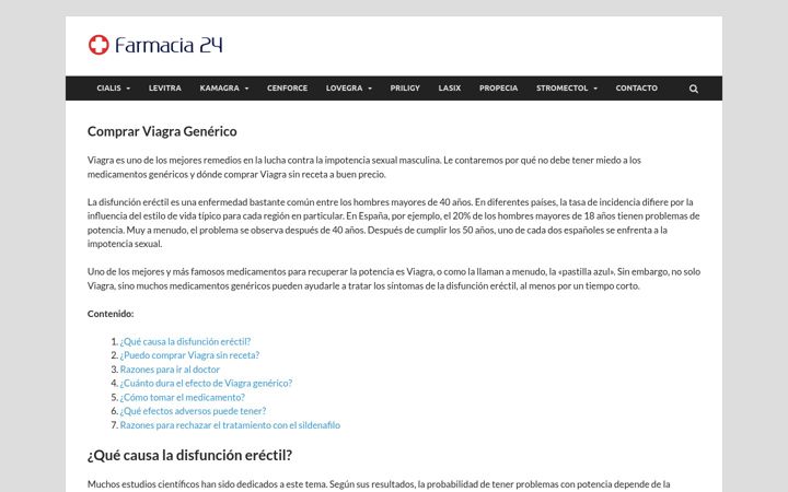 Screenshot of farmacias-24.com