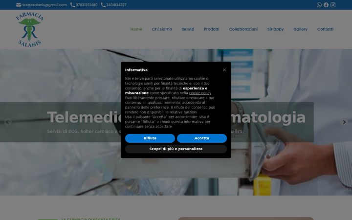 Zrzut ekranu farmaciasalanis.it