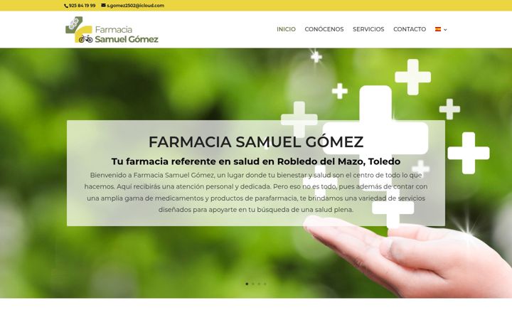 Screenshot of farmaciasamuelgomez.es