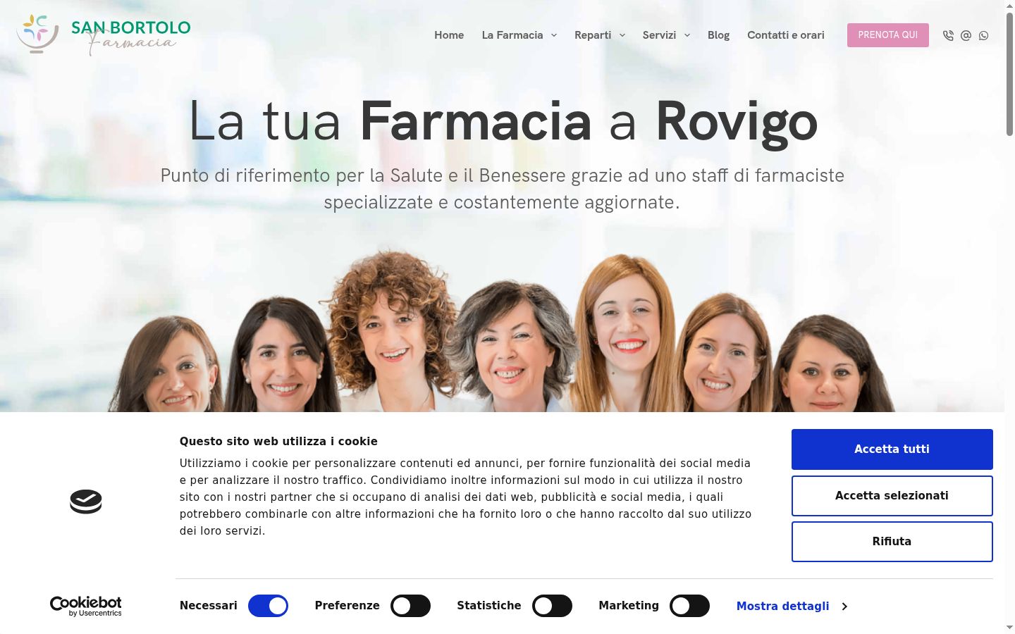 Captura de ecrã do banner de consentimento apresentado antes de qualquer interação