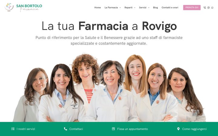 Zrzut ekranu farmaciasanbortolo.it