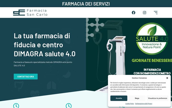Zrzut ekranu farmaciasancarlosassuolo.it