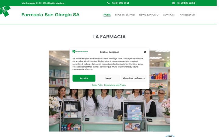 Screenshot of farmaciasangiorgio.ch