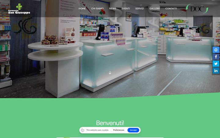 Zrzut ekranu farmaciasangiuseppesettimo.it