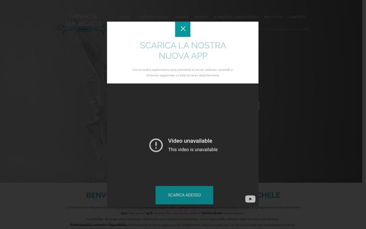 Screenshot of farmaciasanmichelerimini.it