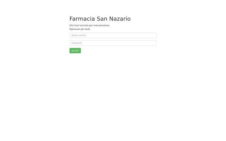 Screenshot of farmaciasannazario.it