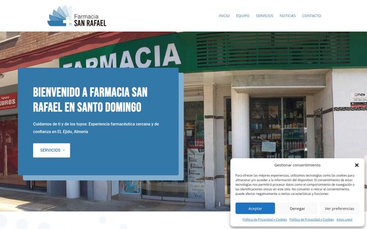 Screenshot di farmaciasanrafaelejido.es