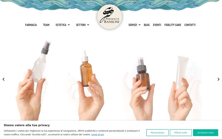 Screenshot of farmaciasansoni.it