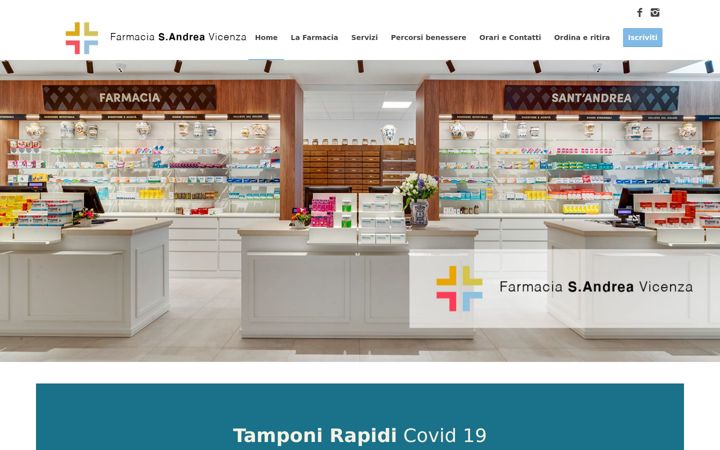 Screenshot of farmaciasantandrea.net