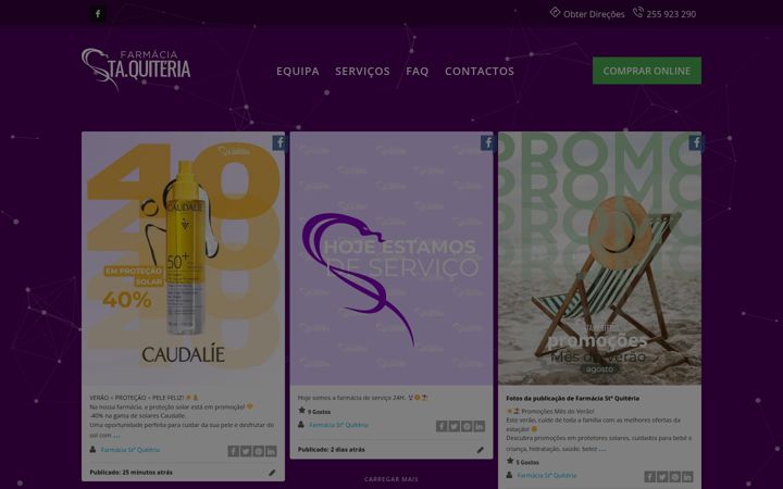Screenshot of farmaciasantaquiteria.pt