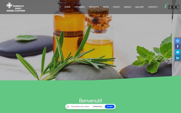 Zrzut ekranu farmaciasantiangelicustodi.it