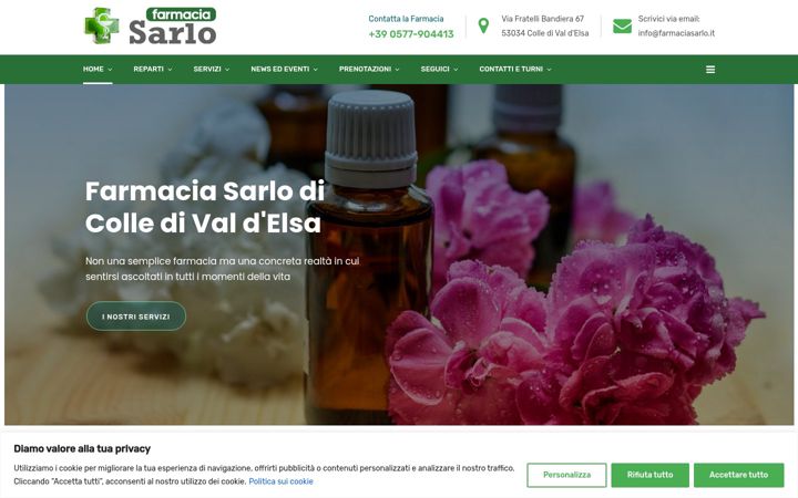 Screenshot of farmaciasarlo.it