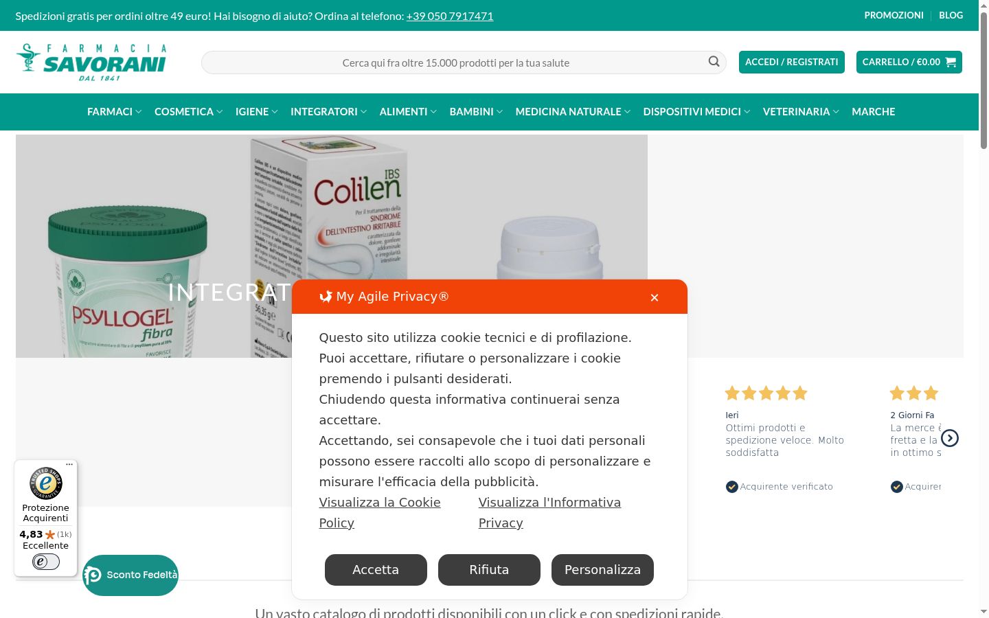 Zrzut ekranu banera zgody wyświetlanego przed jakąkolwiek interakcją