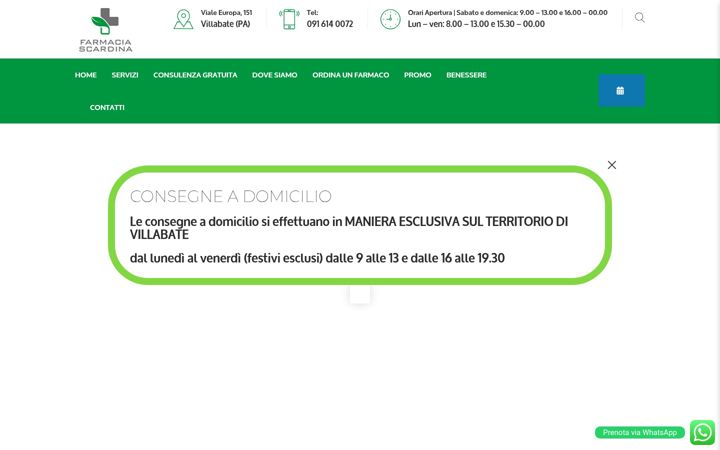 Zrzut ekranu farmaciascardina.it