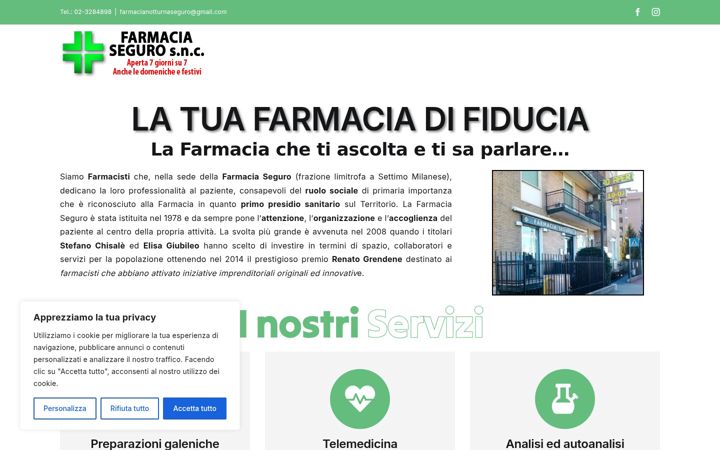 Zrzut ekranu farmaciaseguro.it