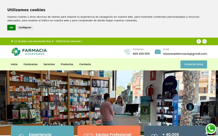Screenshot of farmaciaselche.com
