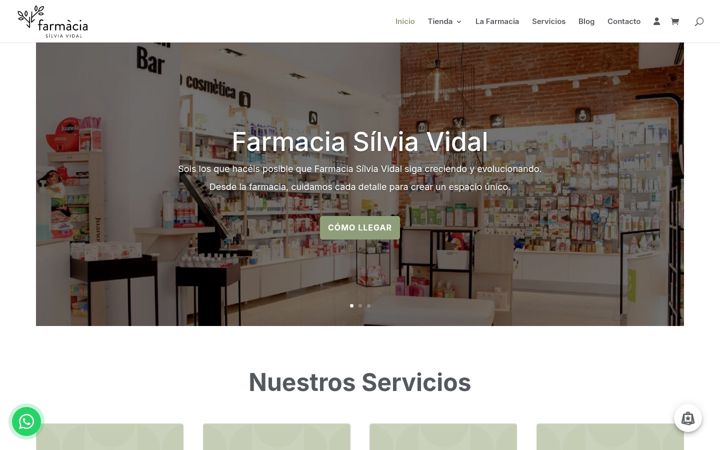 Screenshot of farmaciasilviavidal.com