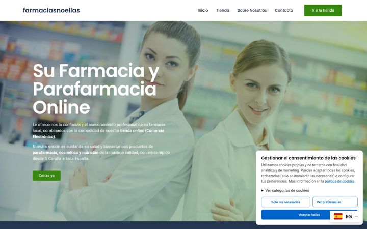 Screenshot of farmaciasnoellas.com