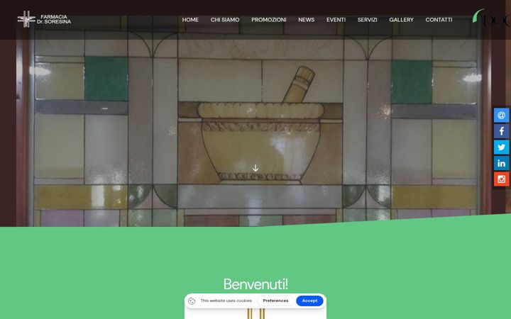 Screenshot of farmaciasoresina.it
