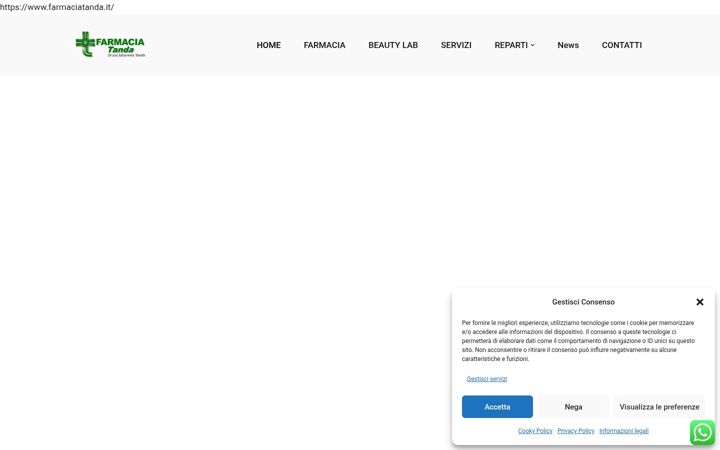 Screenshot of farmaciatanda.it