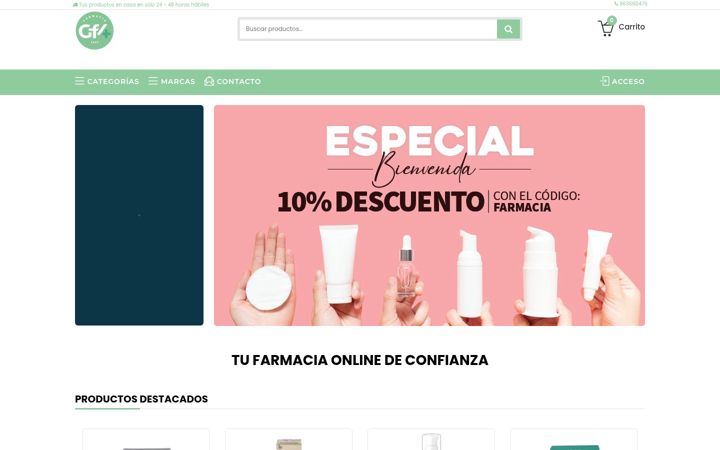 Screenshot του farmaciatarazonaginer.es