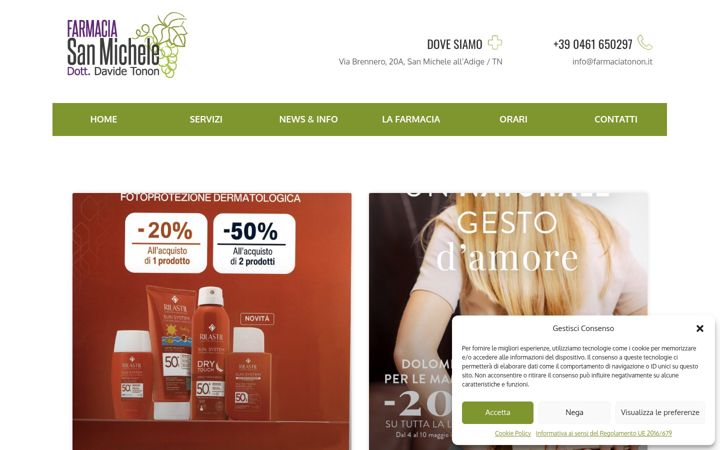 Screenshot of farmaciatonon.it