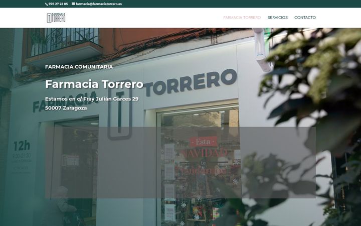 Screenshot of farmaciatorrero.es