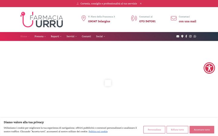Screenshot of farmaciaurru.it