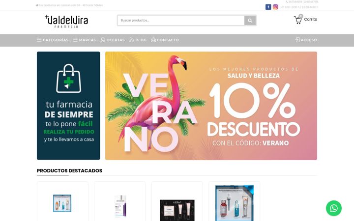 Screenshot του farmaciavaldelvira.es