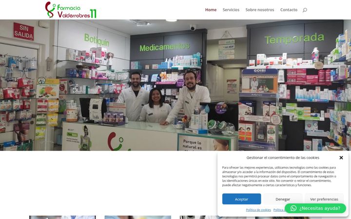 Screenshot of farmaciavalderrobres11.es
