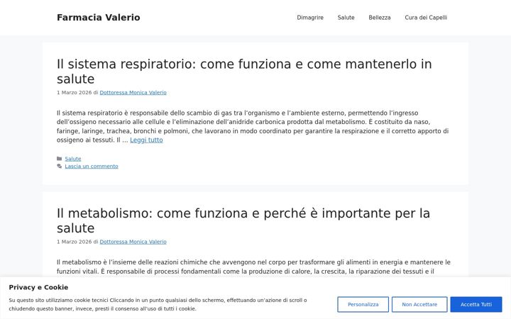 Screenshot of farmaciavalerio.it