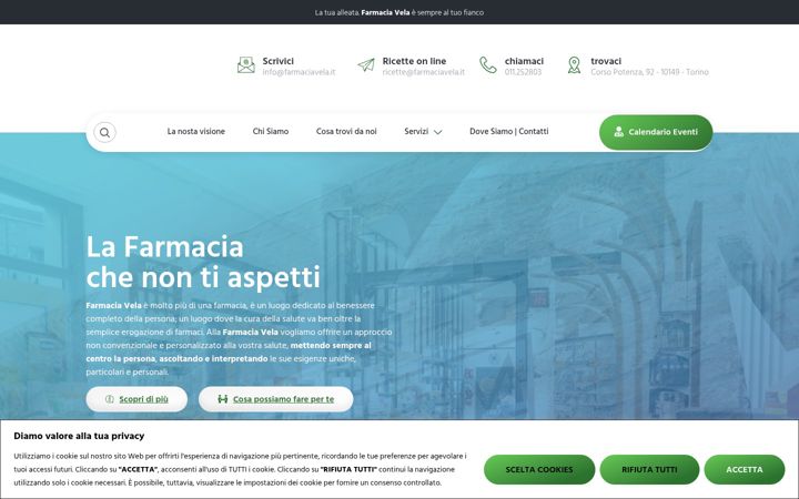 Zrzut ekranu farmaciavela.it