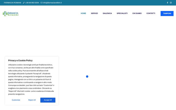 Screenshot of farmaciavelletri.it