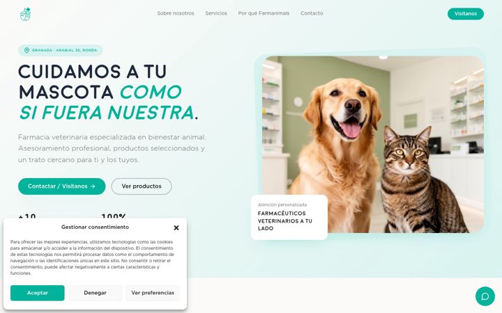 Screenshot του farmaciaveterinariagranada.es