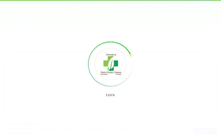 Screenshot of farmaciavialegiuliocesare.com