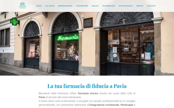 Zrzut ekranu farmaciavillanipavia.it