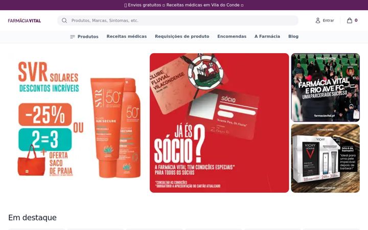 Screenshot of farmaciavital.pt