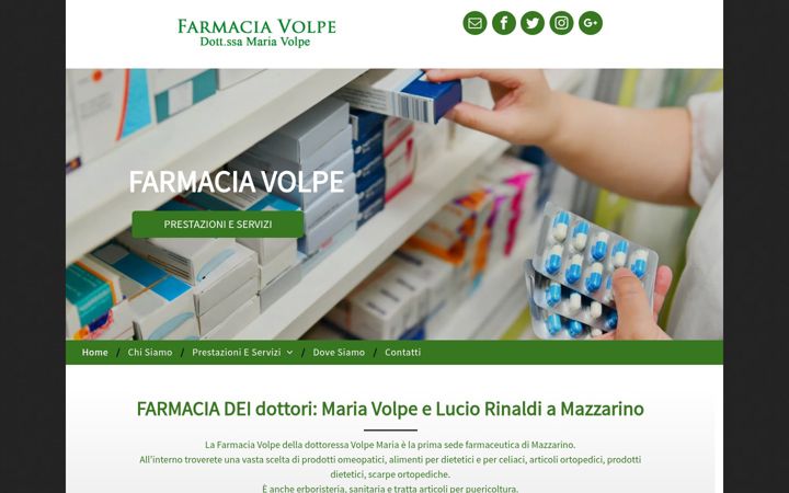 Zrzut ekranu farmaciavolpe.it