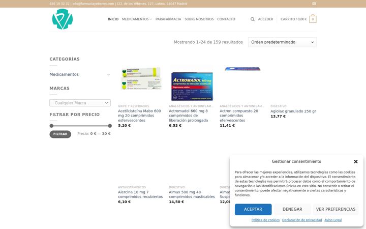 Screenshot of farmaciayebenes.es