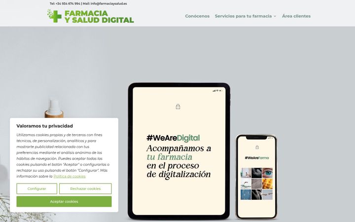 Screenshot of farmaciaysalud.es