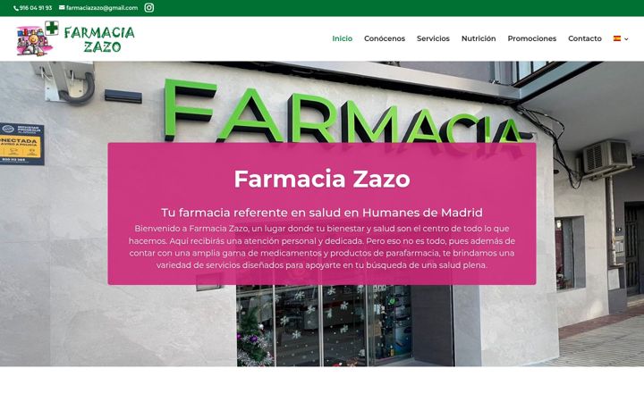 Zrzut ekranu farmaciazazo.es